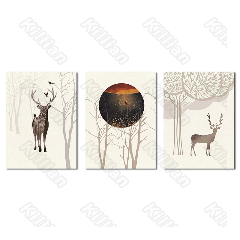 Beautiful Deer Frameless Poster Home Bedroom Decorative Living Room Round Canvas Painting Hd Print Poster Girlish Style Fresco
Beautiful Deer Frameless Poster Home Bedroom Decorative Living Room Round Canvas Painting Hd Print Poster Girlish Style Fresco