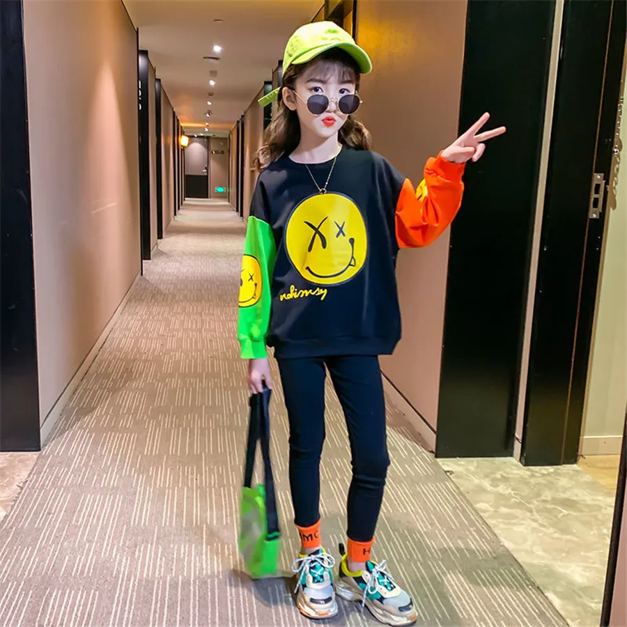 Girls Tracksuit Letter Print Long Sleeve Kids Sweatsuit Spring Autumn Teen Clothing Set Sport Suits For Girls 5 6 8 10 12 Years
Girls Tracksuit Letter Print Long Sleeve Kids Sweatsuit Spring Autumn Teen Clothing Set Sport Suits For Girls 5 6 8 10 12 Years