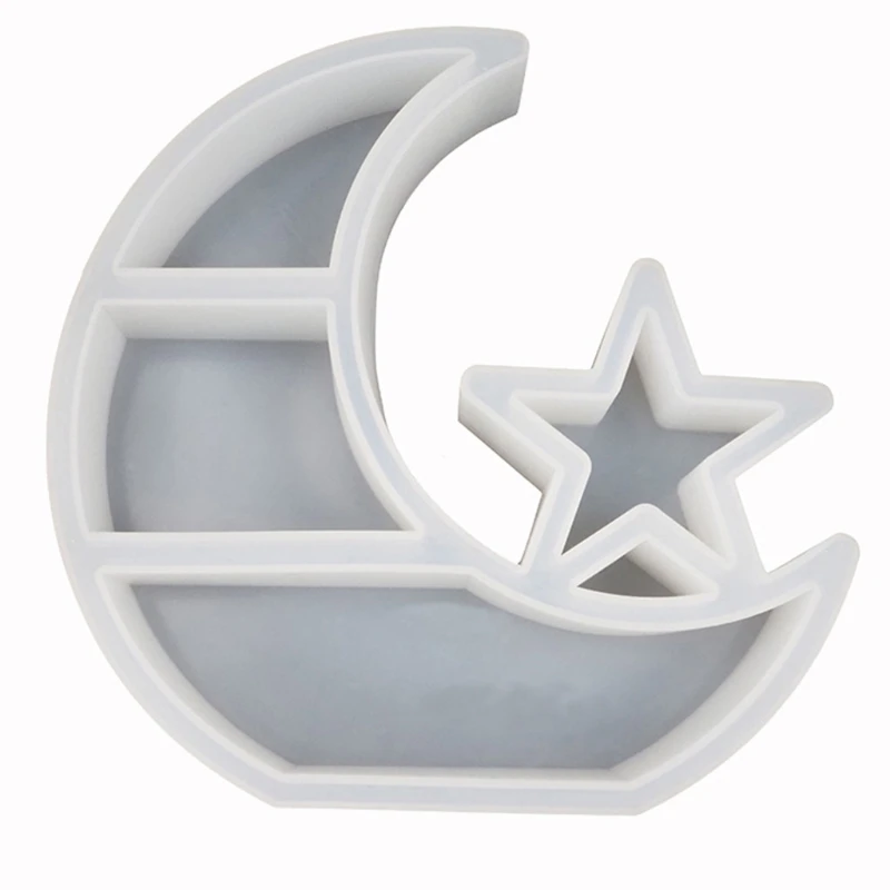 Large Crescent Moon Tray Resin Mold Moon Star Shelf Crystal Display Tray Jewelry Plate Resin Casting Molds Craft Tools
Large Crescent Moon Tray Resin Mold Moon Star Shelf Crystal Display Tray Jewelry Plate Resin Casting Molds Craft Tools
