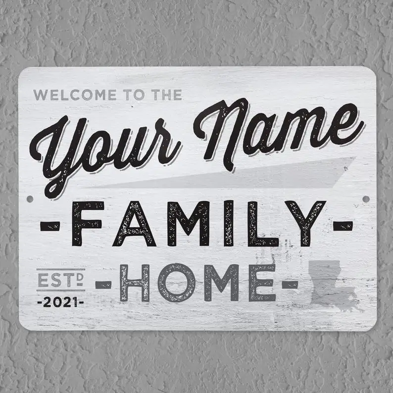 Custom Family Name Sign, Custom Family Sign, Modern Farmhouse Sign, Family Home Decor, Custom Family Tin Sign, Housewarming Gift
Custom Family Name Sign, Custom Family Sign, Modern Farmhouse Sign, Family Home Decor, Custom Family Tin Sign, Housewarming Gift