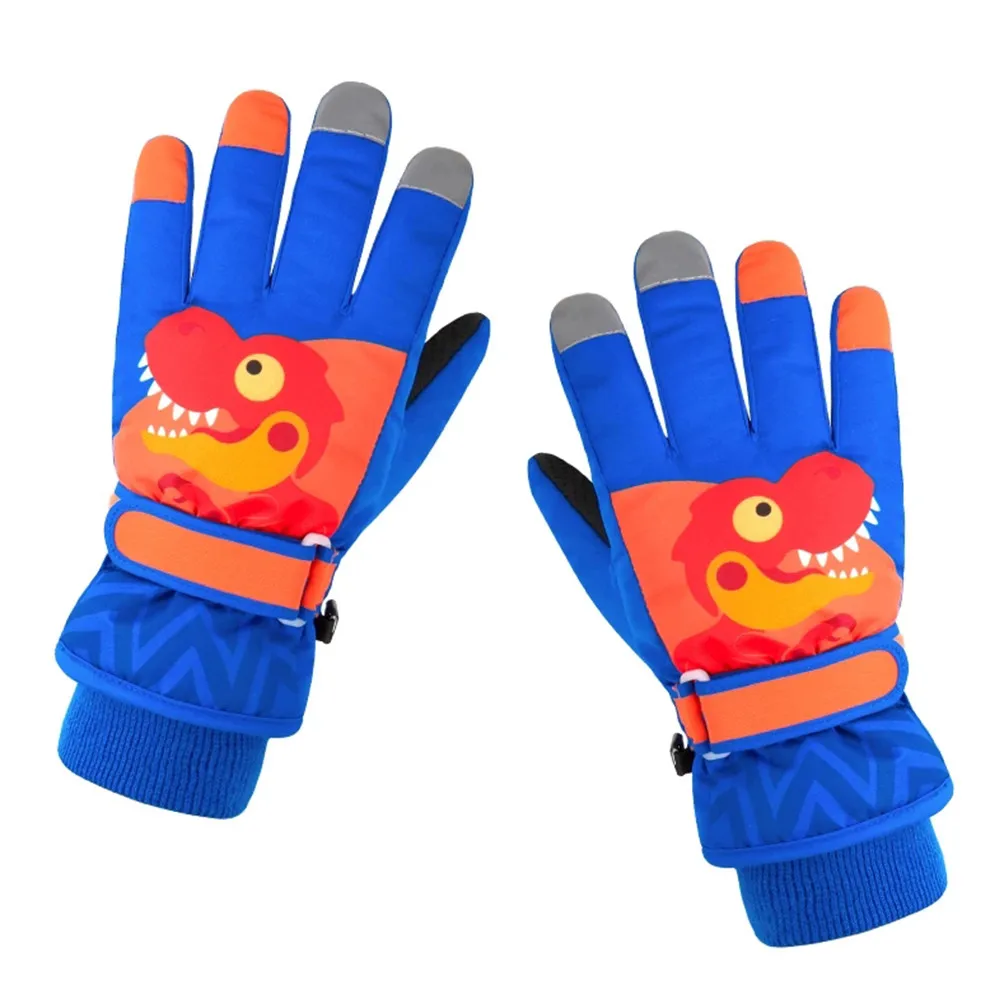 Kids Winter Warm Ski Gloves Cartoon Dinosaur Children Cycling Gloves Anti-skid Waterproof Adjustable Wristbands Mittens Gear
Kids Winter Warm Ski Gloves Cartoon Dinosaur Children Cycling Gloves Anti-skid Waterproof Adjustable Wristbands Mittens Gear