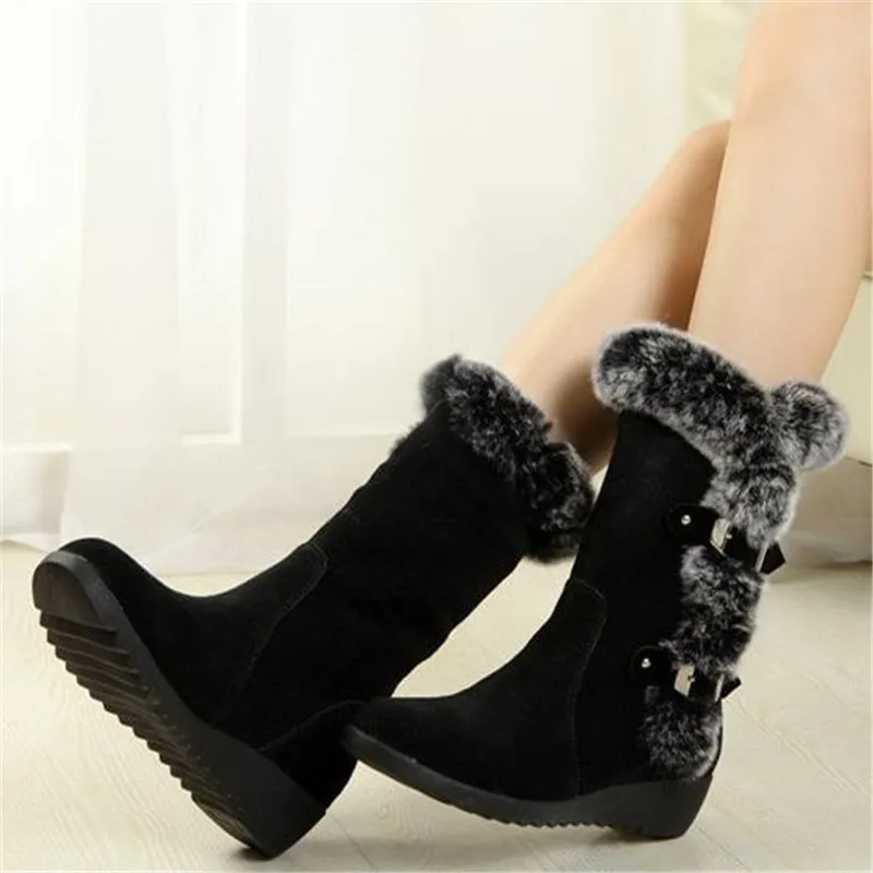 Winter Women men Boots Casual Warm Fur Mid-Calf Boots shoes Women Slip-On Round Toe wedges Snow Boots shoes Muje Plus size 42
Winter Women men Boots Casual Warm Fur Mid-Calf Boots shoes Women Slip-On Round Toe wedges Snow Boots shoes Muje Plus size 42