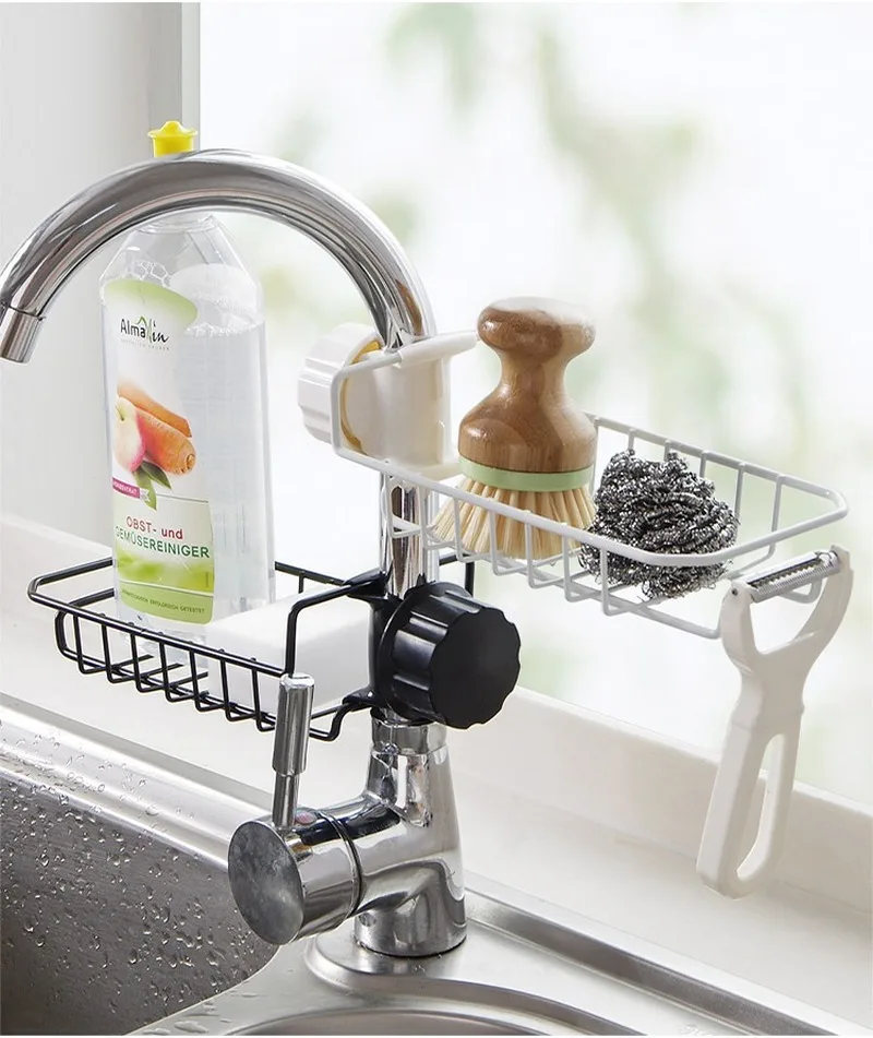 Faucet Drain Rack Stainless Steel Sponge Rag Iron Hanging Basket Kitchen Sink Supplies Sink Storage Rack Home Storage
Faucet Drain Rack Stainless Steel Sponge Rag Iron Hanging Basket Kitchen Sink Supplies Sink Storage Rack Home Storage