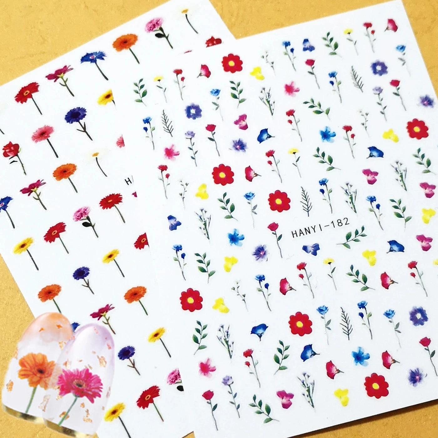 Newest Mixed Flower Design 3D Self Adhesive Decal Slider DIY Decoration Tool Nail Art Sticker HANYI 246
Newest Mixed Flower Design 3D Self Adhesive Decal Slider DIY Decoration Tool Nail Art Sticker HANYI 246