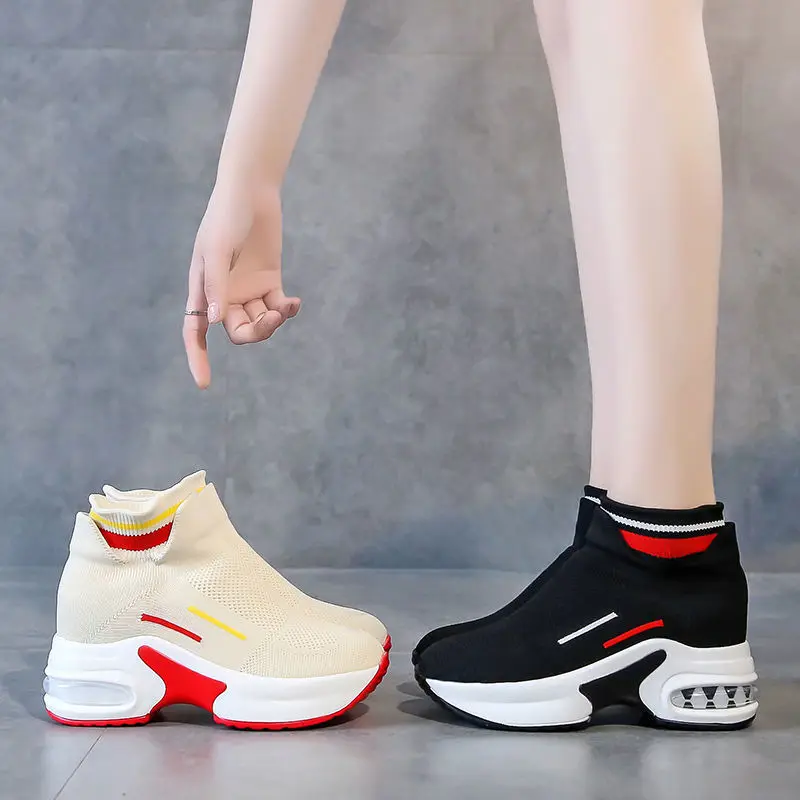 Elevator Elastic Socks Shoes Women Spring and Summer 2020 New Platform Hight-Top Knitted Socks Net Red Thin Ankle shoes
Elevator Elastic Socks Shoes Women Spring and Summer 2020 New Platform Hight-Top Knitted Socks Net Red Thin Ankle shoes
