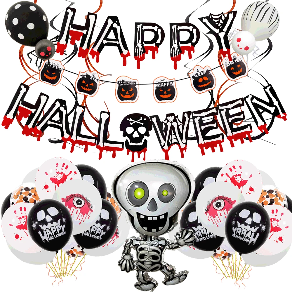 Halloween Decoration Party Supplies Pumpkin Skull Pattern Balloons Foil Balloons Inflatable Balloons
Halloween Decoration Party Supplies Pumpkin Skull Pattern Balloons Foil Balloons Inflatable Balloons
