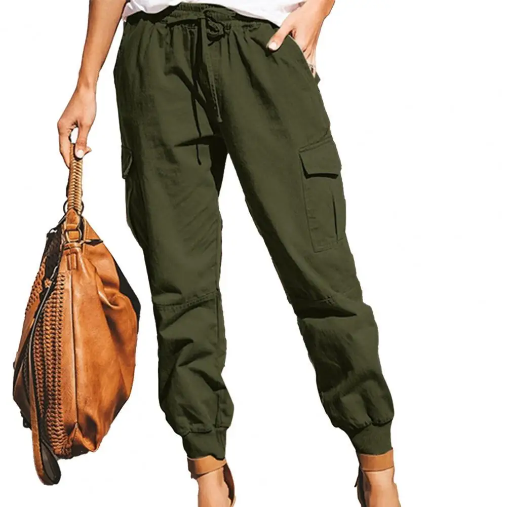 Simple Trousers Streetwear Loose Pants Elastic Waist Ankle Tied Solid Color Elastic Waist Pants
Simple Trousers Streetwear Loose Pants Elastic Waist Ankle Tied Solid Color Elastic Waist Pants