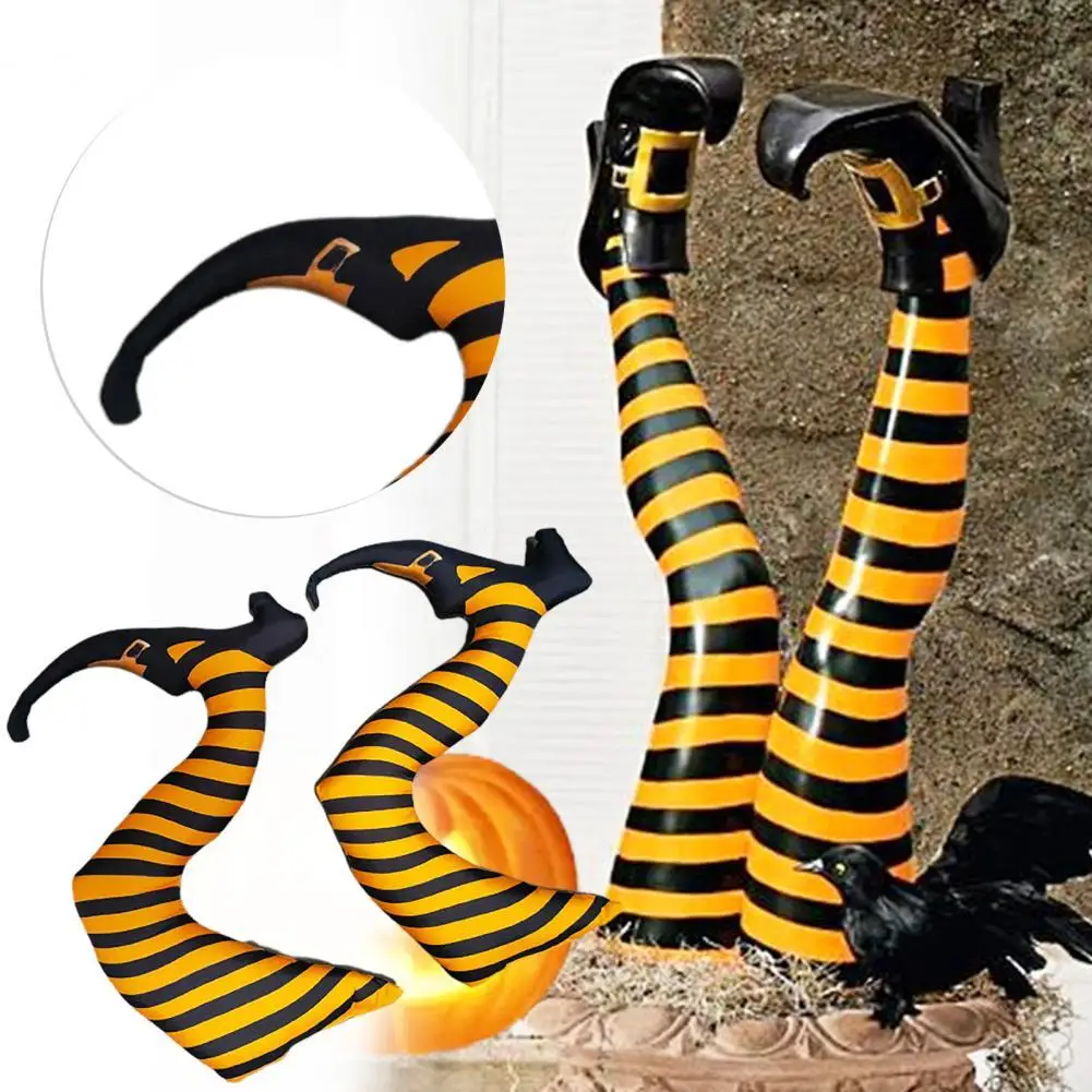 1 Pair Witch Legs Vibrant Color Ornamental Fabric Holiday Striped Legs Decorations Home Decor
1 Pair Witch Legs Vibrant Color Ornamental Fabric Holiday Striped Legs Decorations Home Decor