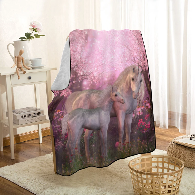 Custom Unicorn Horses Throw Blanket Personalized Blankets On For The Sofa/Bed/Car Portable 3D Blanket For Kid Home Textiles
Custom Unicorn Horses Throw Blanket Personalized Blankets On For The Sofa/Bed/Car Portable 3D Blanket For Kid Home Textiles