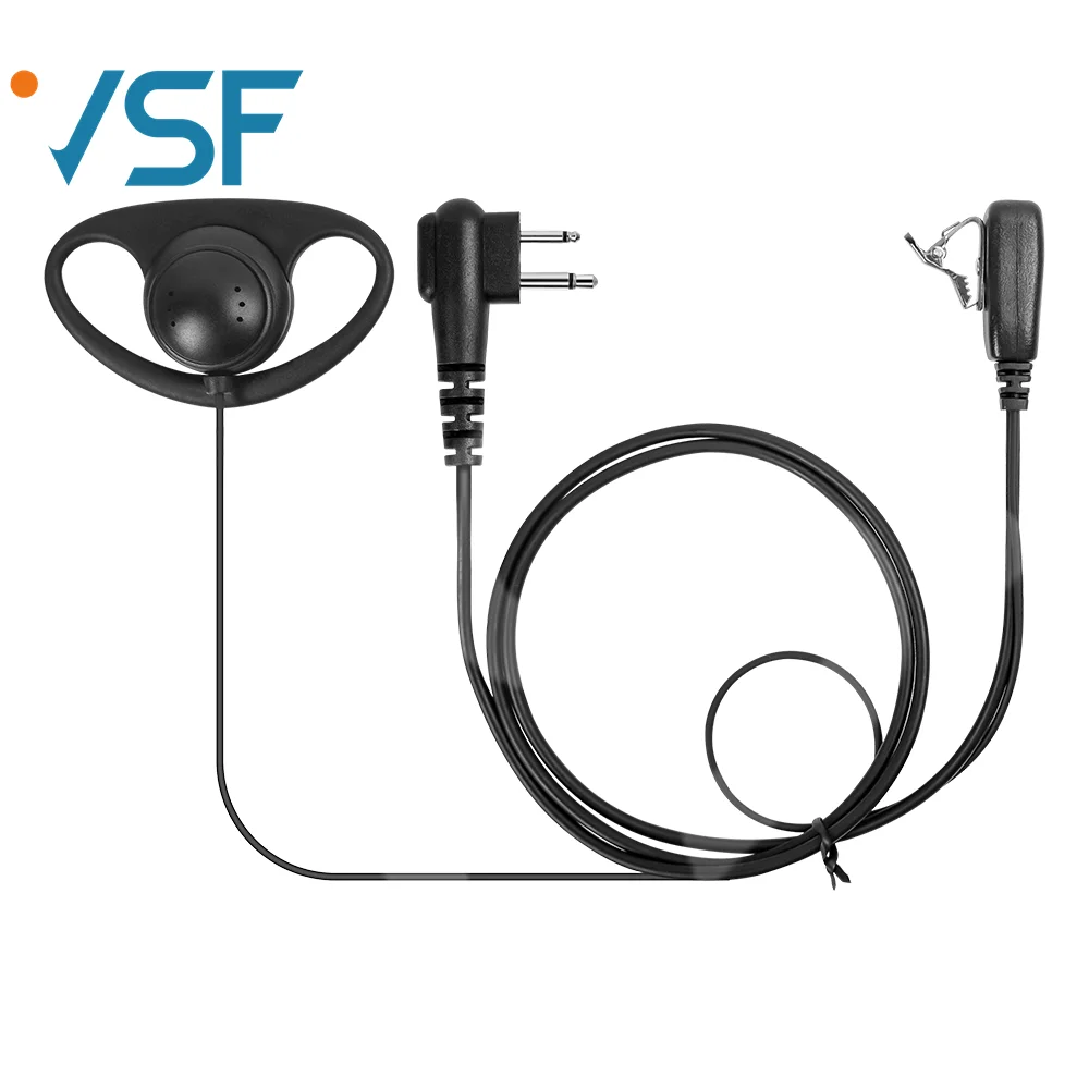 Vilsful D Shape Earpiece Headset PTT for Motorola GP88 GP68 P040 GP125 Two Way Radio 2 Pin
Vilsful D Shape Earpiece Headset PTT for Motorola GP88 GP68 P040 GP125 Two Way Radio 2 Pin