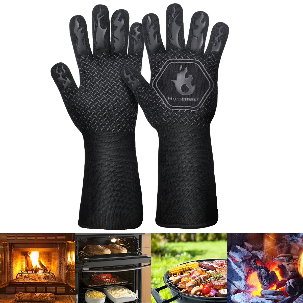1 pair of heat resistant thick silicone cooking and baking gloves oven oven barbecue oven gloves dishwashing gloves kitchen
1 pair of heat resistant thick silicone cooking and baking gloves oven oven barbecue oven gloves dishwashing gloves kitchen