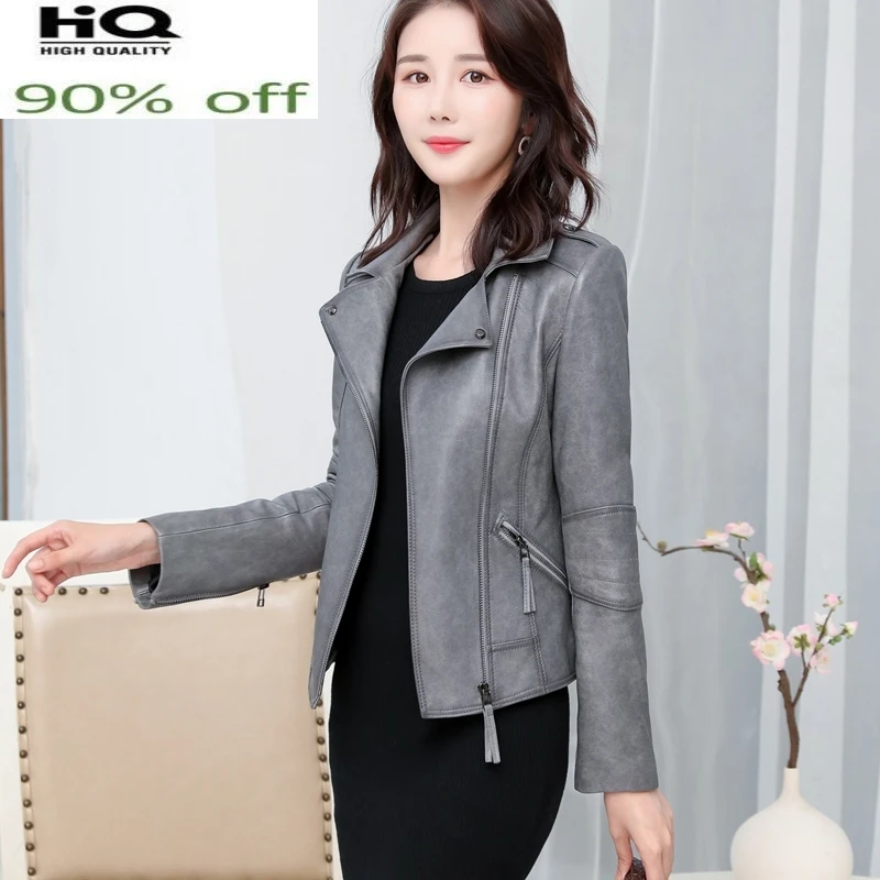 Genuine Leather Jacket Women Motorcycle Sheepskin Coat Female Short Women's Clothing Slim Spring Autumn 2022 Femme Veste Pph3205
Genuine Leather Jacket Women Motorcycle Sheepskin Coat Female Short Women's Clothing Slim Spring Autumn 2022 Femme Veste Pph3205