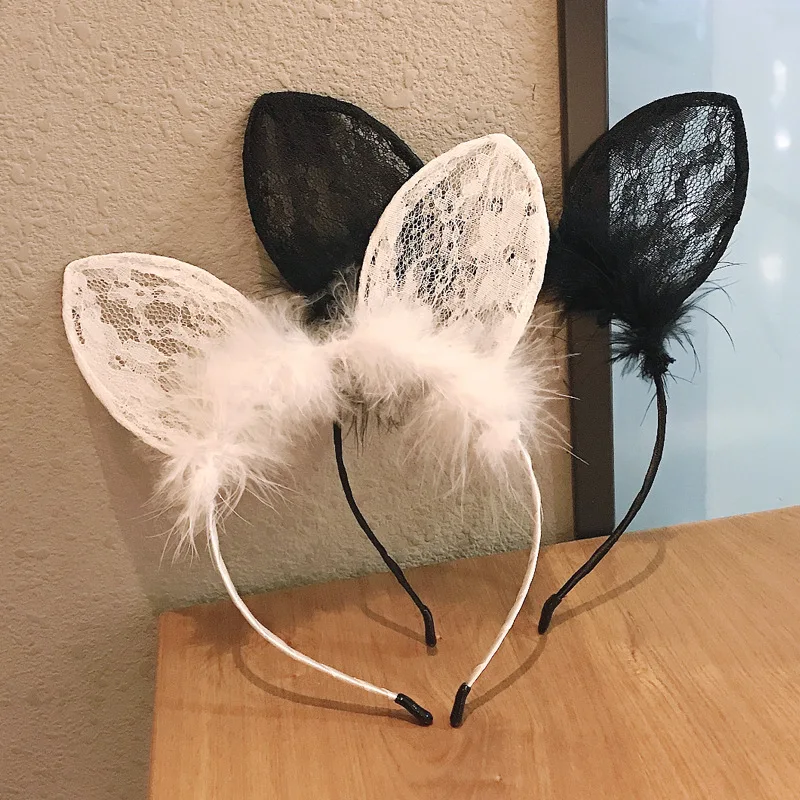 Exquisite Beautiful Hair Accessories Simple Cat Ear Headband Elegant Lace Thin Headband Performance Props Feather Lace Headband
Exquisite Beautiful Hair Accessories Simple Cat Ear Headband Elegant Lace Thin Headband Performance Props Feather Lace Headband