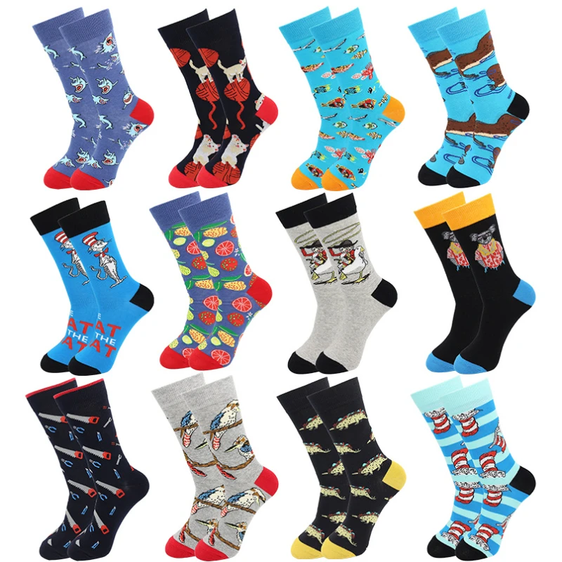 The New Trend of Large Size Men's Sports Socks Creative Cartoon Animal Pattern In The Tube Casual Cotton Comfortable Cat Bird
The New Trend of Large Size Men's Sports Socks Creative Cartoon Animal Pattern In The Tube Casual Cotton Comfortable Cat Bird