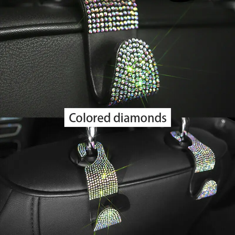 4x Colorful Crystal Car Seat Headrest Hook Backseat Purse Hanger Cloth Holder Car Seat Back Hooks
4x Colorful Crystal Car Seat Headrest Hook Backseat Purse Hanger Cloth Holder Car Seat Back Hooks