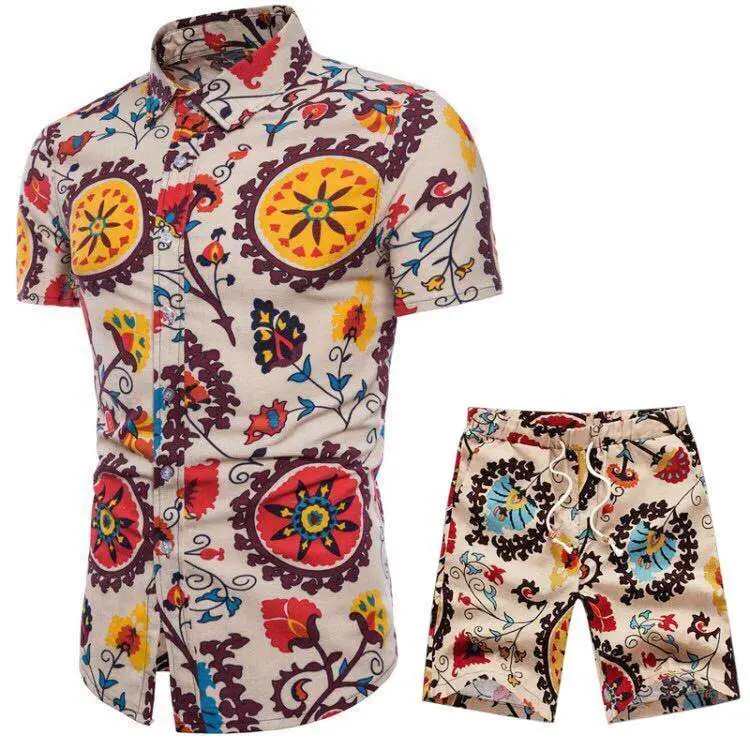 M-5xl Summer New Men's Clothing Short-sleeved Printed Shirts Shorts 2 Piece Fashion Male Casual Beach Wear Clothes Quick-drying
M-5xl Summer New Men's Clothing Short-sleeved Printed Shirts Shorts 2 Piece Fashion Male Casual Beach Wear Clothes Quick-drying