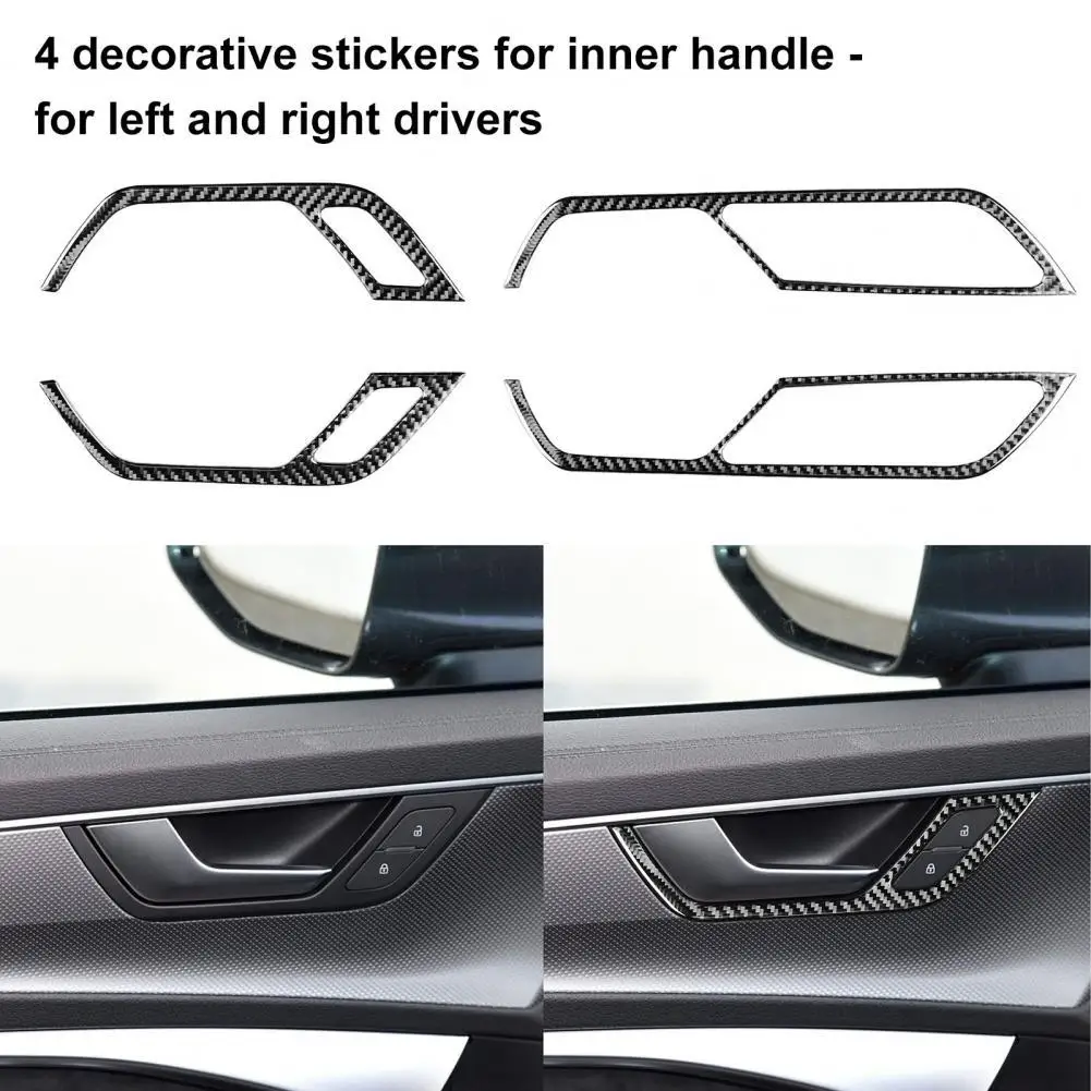 Carbon Fiber 4Pcs Light Adhesive Door Handle Panel Frame Decor Sticker Dust-proof Panel Trim Sticker Heat-resistant
Carbon Fiber 4Pcs Light Adhesive Door Handle Panel Frame Decor Sticker Dust-proof Panel Trim Sticker Heat-resistant
