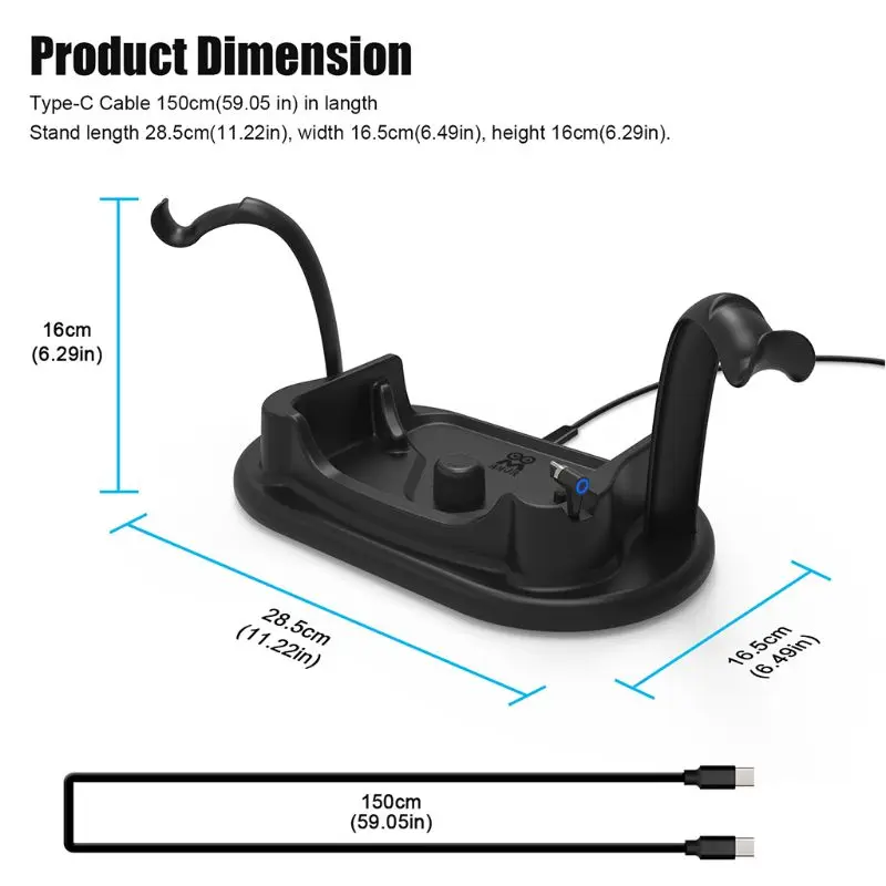 1Set Fast Charging Station Dock Display Stand Holder for oculus Quest VR Headset
1Set Fast Charging Station Dock Display Stand Holder for oculus Quest VR Headset