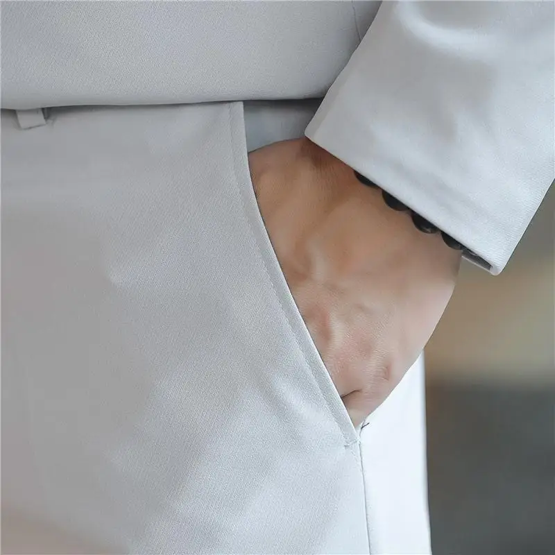 Men 2 piece Suit (Jacket+Pant) Chinese Style Stand Collar Tunic Suit Male Wedding Groom Slim Fit Plus Size 5XL Blazer Set Tuxedo
Men 2 piece Suit (Jacket+Pant) Chinese Style Stand Collar Tunic Suit Male Wedding Groom Slim Fit Plus Size 5XL Blazer Set Tuxedo