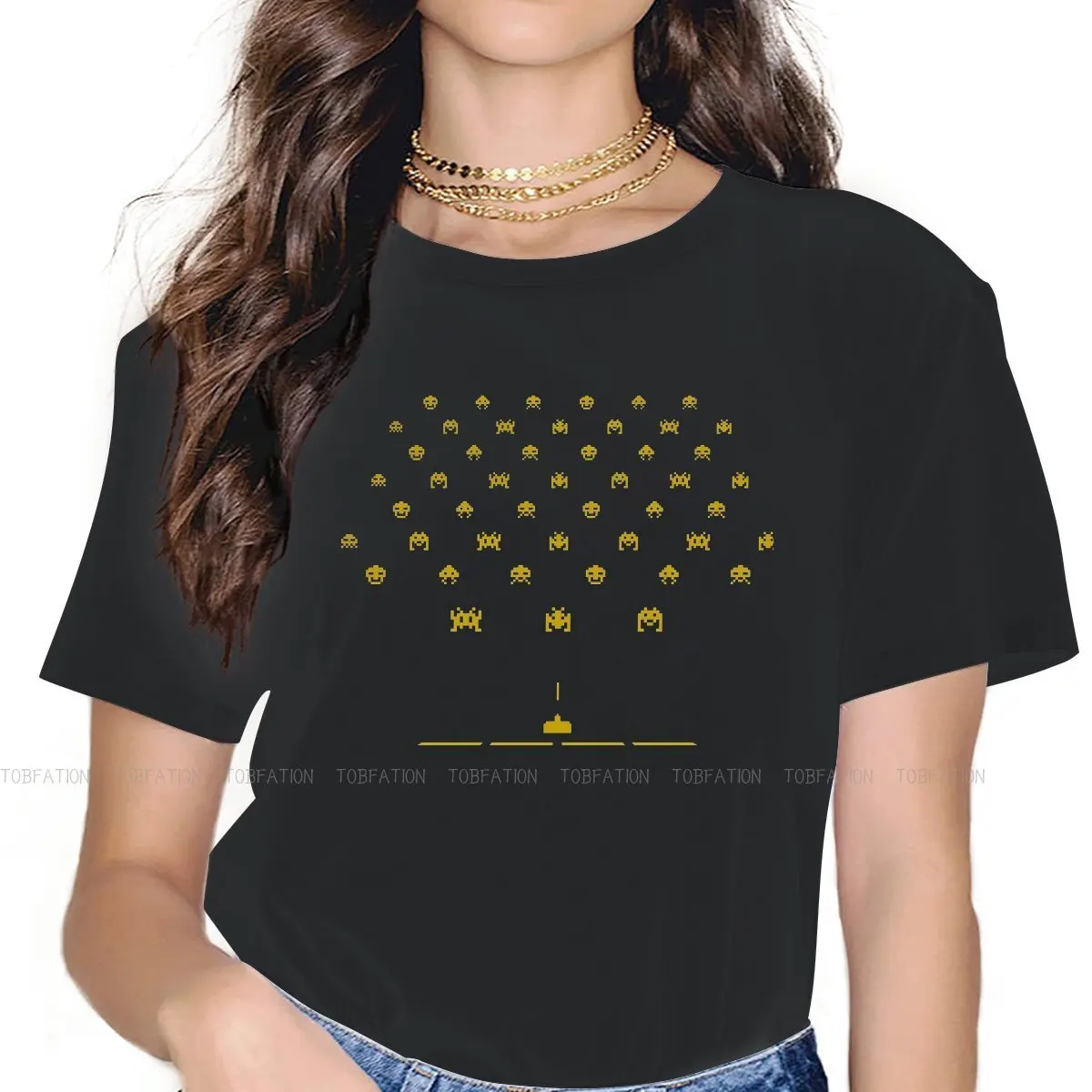 Space Invaders Arcade Colorful Shooting Game 100% Cotton TShirts Essential Personalize Woman's T Shirt Funny Clothing
Space Invaders Arcade Colorful Shooting Game 100% Cotton TShirts Essential Personalize Woman's T Shirt Funny Clothing