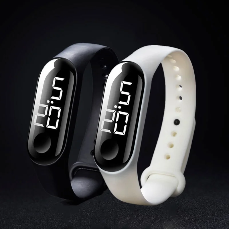 Светодиодные электронные спортивные часы со светящимся датчиком модные 50 м
