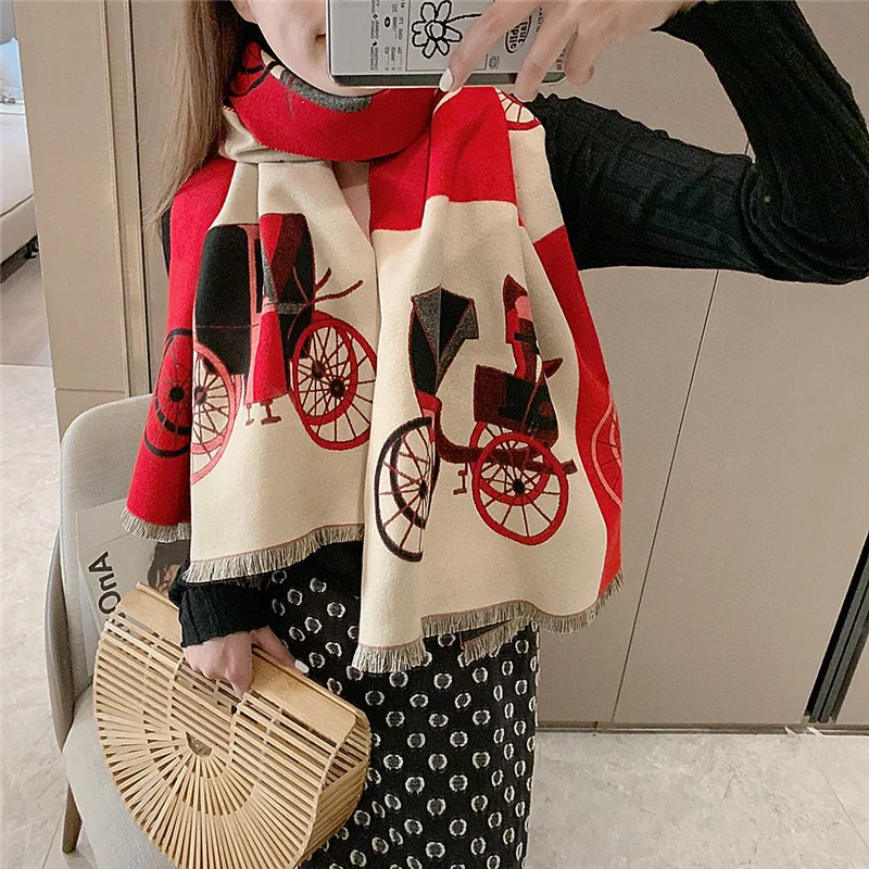 Шарф женский кашемировый, зимний, плотный, теплый, 2021 
Шарф женский кашемировый, зимний, плотный, теплый, 2021