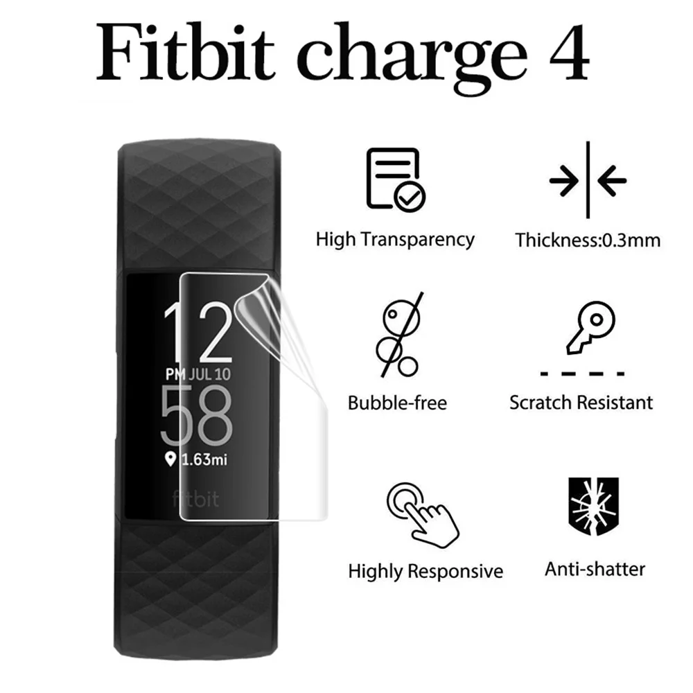 for Fitbit Charge 3 4 Screen Protector TPU Film Full Screen Coverage HD Clear Anti-Scratch No Bubble for Fitbit Charge 4 Film
for Fitbit Charge 3 4 Screen Protector TPU Film Full Screen Coverage HD Clear Anti-Scratch No Bubble for Fitbit Charge 4 Film