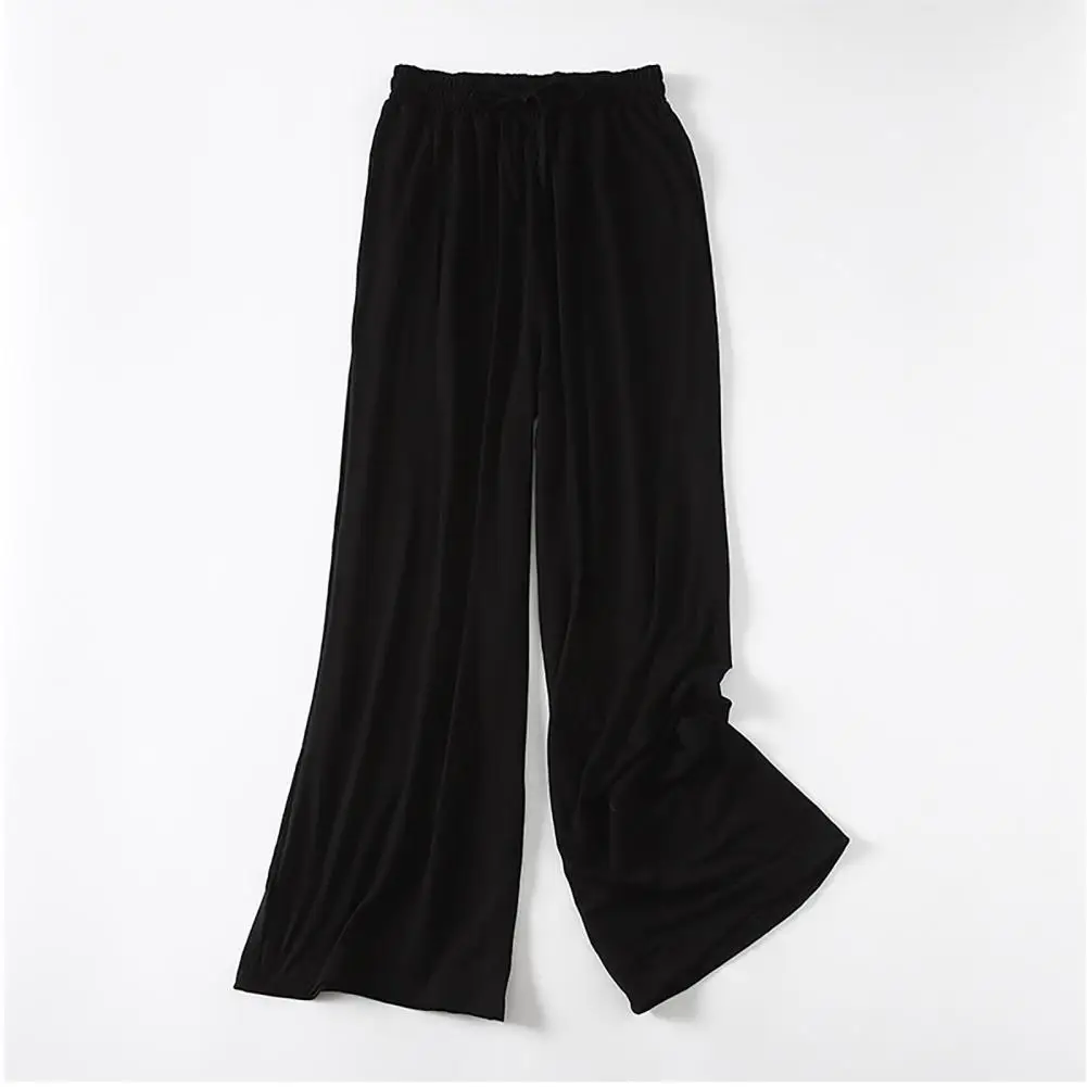 Women's Pants Solid Color Drawstring Elastic Waistband Wide Leg Long Trousers Slacks for Spring Female Casual Loose Trousers
Women's Pants Solid Color Drawstring Elastic Waistband Wide Leg Long Trousers Slacks for Spring Female Casual Loose Trousers