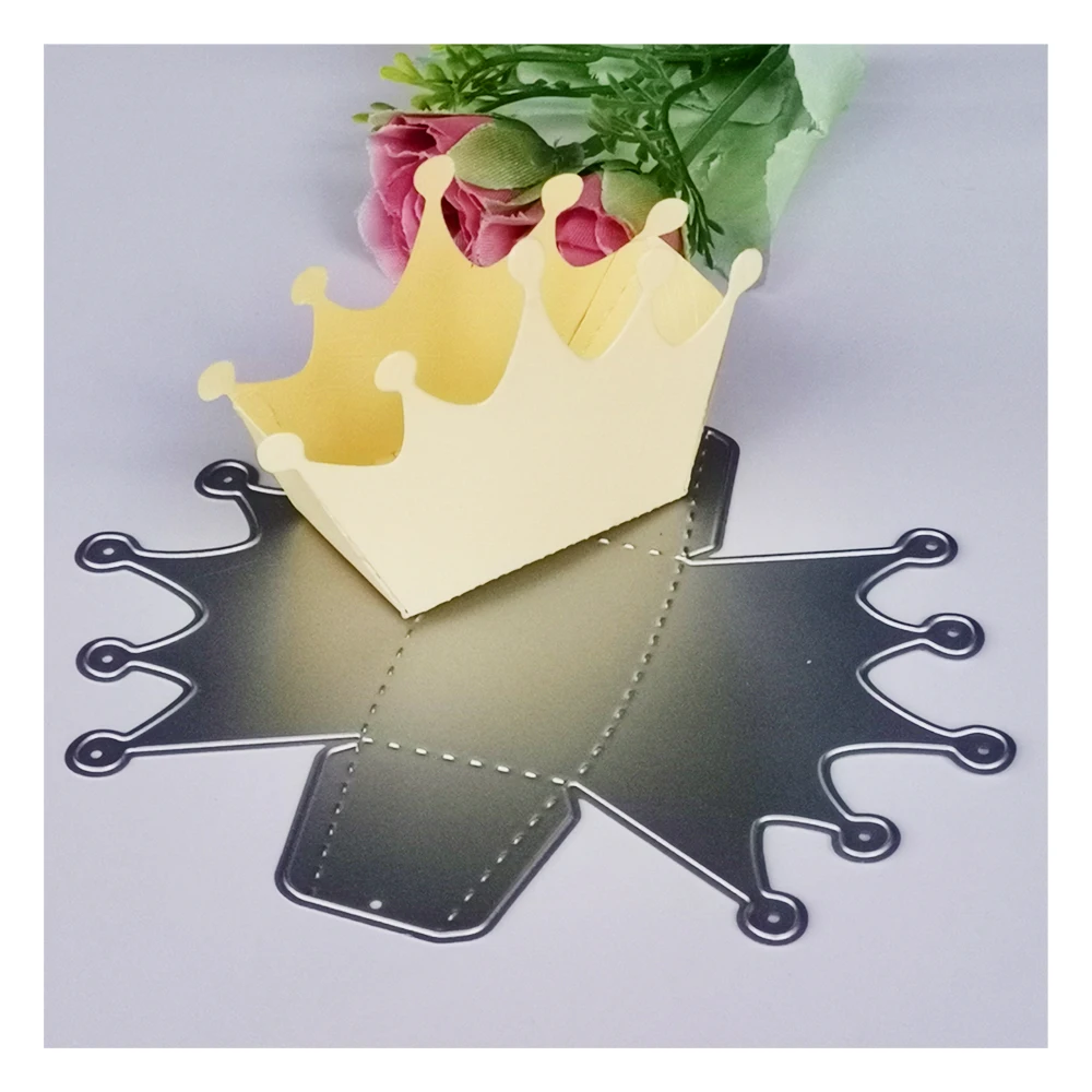 Crown Gift Box Dies Metal Cut Scrapbooking Stencil for Album Paper DIY Gift Cards Decoration Embossing Mold Die New
Crown Gift Box Dies Metal Cut Scrapbooking Stencil for Album Paper DIY Gift Cards Decoration Embossing Mold Die New