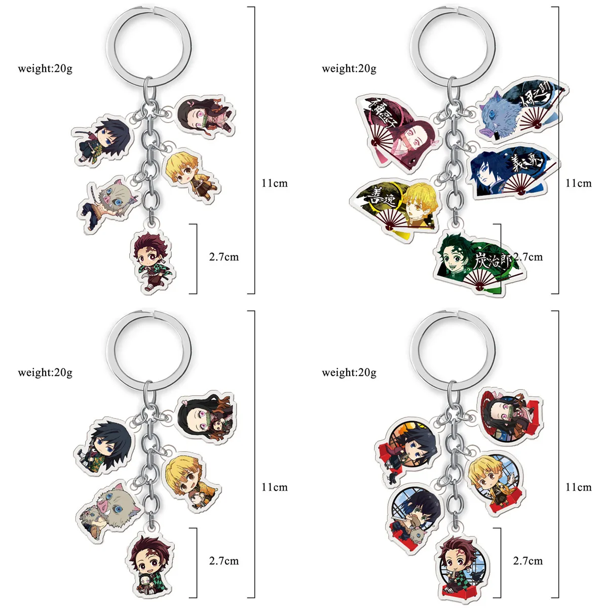 Wholesale Anime KeyChain Demon Slayer: Kimetsu No Yaiba Chibi Keyring Cartoon Acrylic Pendant Charms Accessories Gifts for Fans
Wholesale Anime KeyChain Demon Slayer: Kimetsu No Yaiba Chibi Keyring Cartoon Acrylic Pendant Charms Accessories Gifts for Fans