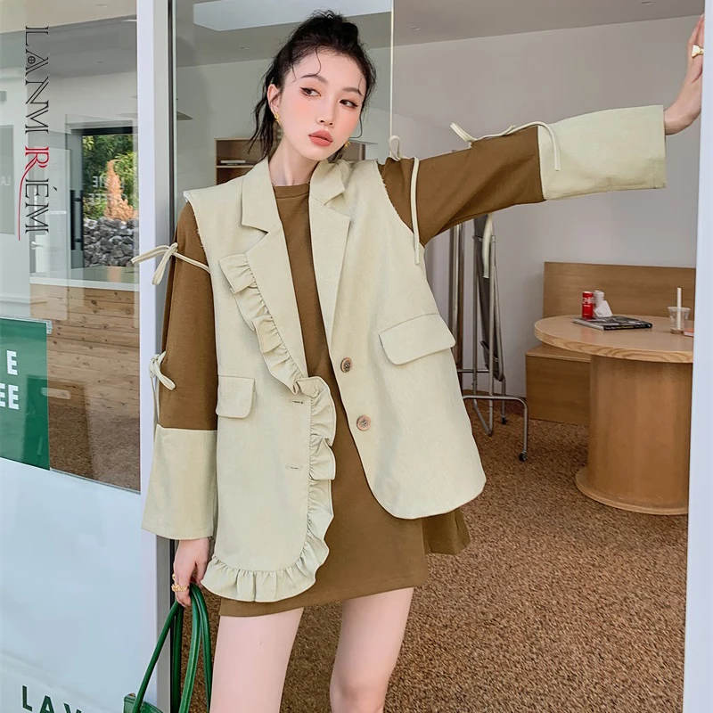 LANMREM New Women O-neck Drawstring Bow Sweatshirt Female Patchwork Long Sleeve Loose Solid Color Top 2022 Spring Autumn 2J536
LANMREM New Women O-neck Drawstring Bow Sweatshirt Female Patchwork Long Sleeve Loose Solid Color Top 2022 Spring Autumn 2J536