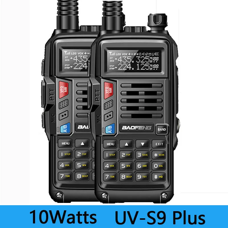 2 шт BaoFeng UV S9 плюс иди и болтай Walkie Talkie 10 Вт мощное радио CB трансивер дальний