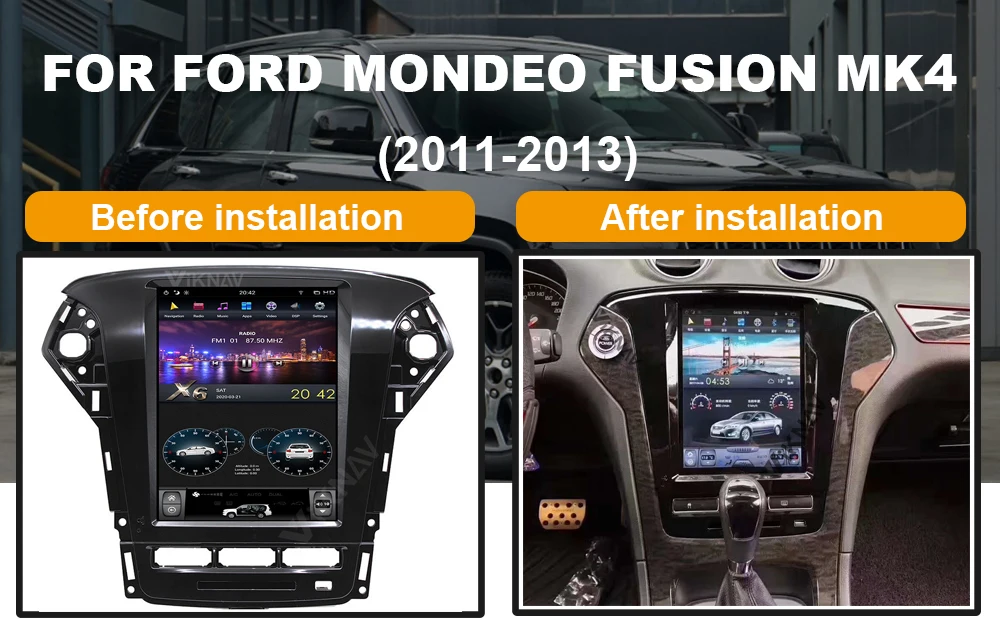 Android Car Radio for Ford Mondeo Fusion mk4 2007-2013 Car Multimedia Player touch Screen Stereo Receiver GPS Navigation
Android Car Radio for Ford Mondeo Fusion mk4 2007-2013 Car Multimedia Player touch Screen Stereo Receiver GPS Navigation
