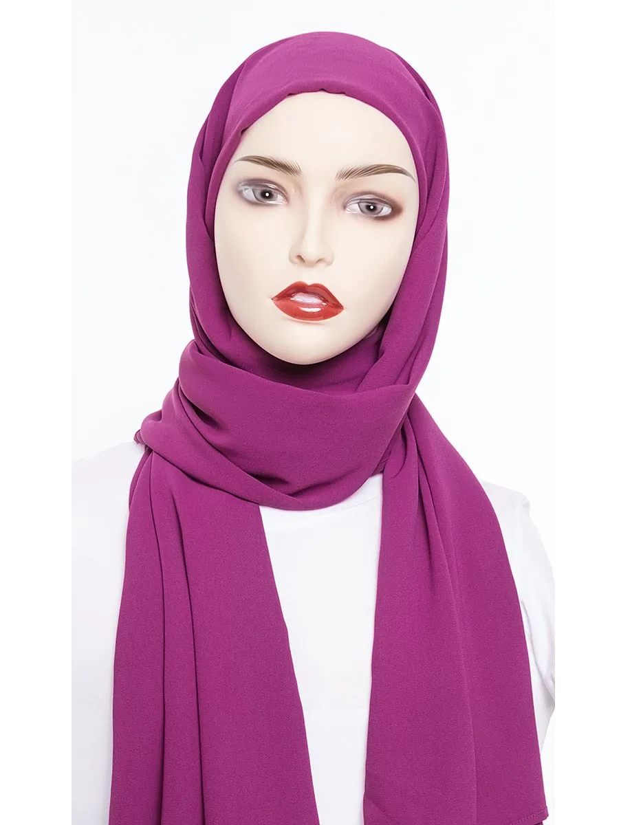 Arab Solid Long Headscarf Female Chiffon chapeau islamique Turban Femme Hijabs Muslim Islamic Turbante Kopftuch Musulman | Тематическая
