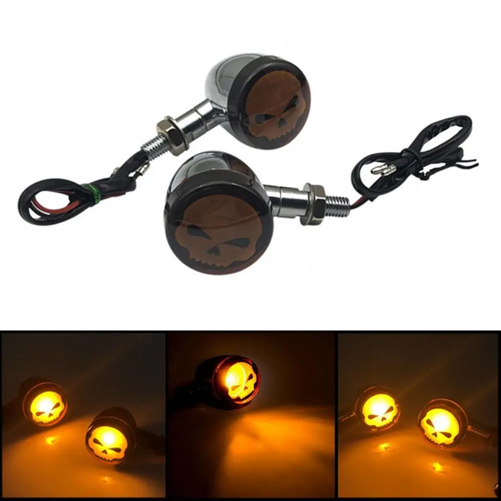 2 Pieces of Motorcycle Skull Design Turn Signal Indicator Flash Light Flash Motorcycle Brake Light
2 Pieces of Motorcycle Skull Design Turn Signal Indicator Flash Light Flash Motorcycle Brake Light
