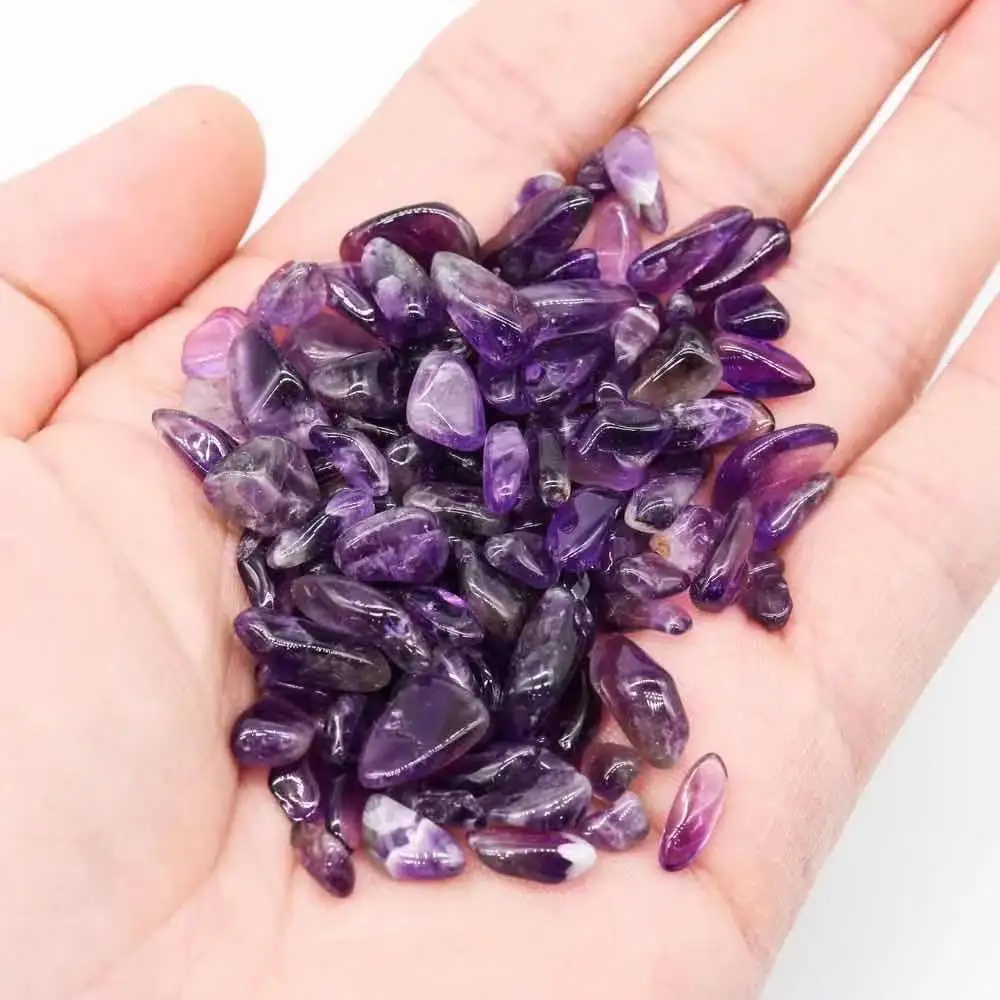 200g Natural Deep Amethyst Gravel Crystal Stone Gift Healing 7mm-9mm for Decoration
200g Natural Deep Amethyst Gravel Crystal Stone Gift Healing 7mm-9mm for Decoration