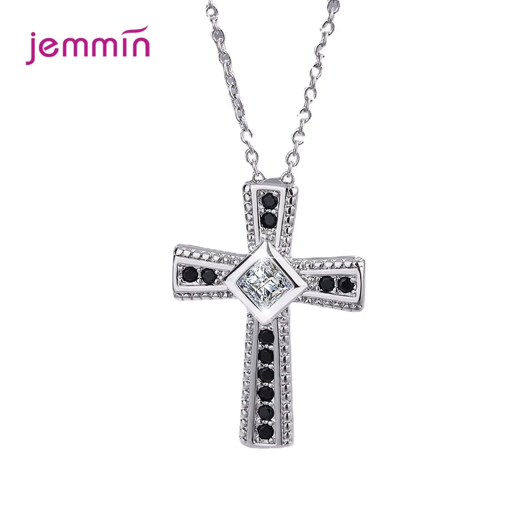 Newest Design Black Crystal Crossing 925 Sterling Silver Pendant For Women Girl Party Chain Necklace Fine Jewelry
Newest Design Black Crystal Crossing 925 Sterling Silver Pendant For Women Girl Party Chain Necklace Fine Jewelry