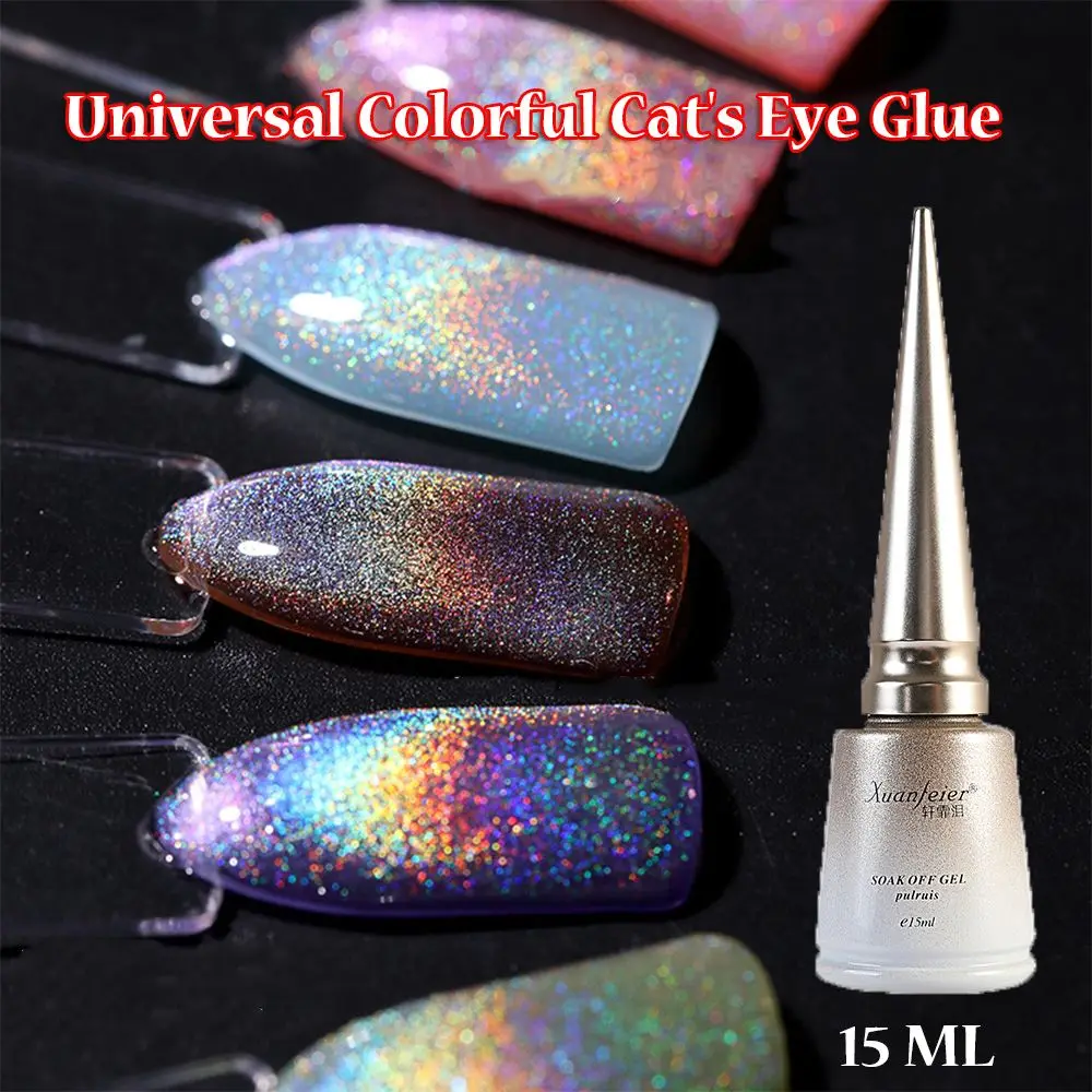 15ml Universal Colorful Cat's Eye Glue Get New Color 3D Soak Off Nail Art Gel Shining Aurora Nail Gel Nail Art Decoration
15ml Universal Colorful Cat's Eye Glue Get New Color 3D Soak Off Nail Art Gel Shining Aurora Nail Gel Nail Art Decoration