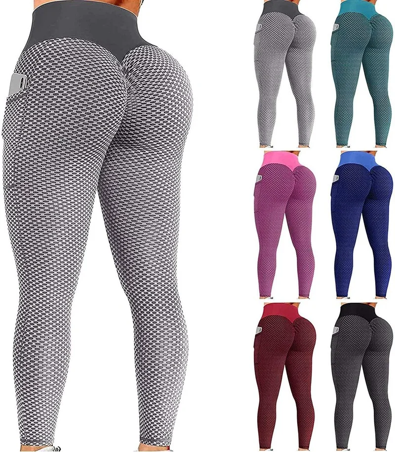 Women Sweatpants Europe America Style Hip Yoga Pocket Leggings Large Size Hip-lifting Barbie Pants Sports Tights Leggings
Women Sweatpants Europe America Style Hip Yoga Pocket Leggings Large Size Hip-lifting Barbie Pants Sports Tights Leggings