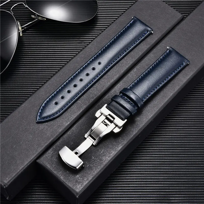 Leather Strap Watchbands 18mm 20mm 22mm 24mm Watch Strap with Automatic Butterfly Clasp Buckle Bracelets Correas
Leather Strap Watchbands 18mm 20mm 22mm 24mm Watch Strap with Automatic Butterfly Clasp Buckle Bracelets Correas