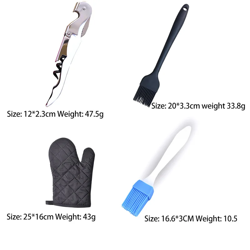 Outdoor BBQ Combination Cooker 28 Sets of Cloth Bag Stainless Steel Barbecue Tool Set
Outdoor BBQ Combination Cooker 28 Sets of Cloth Bag Stainless Steel Barbecue Tool Set