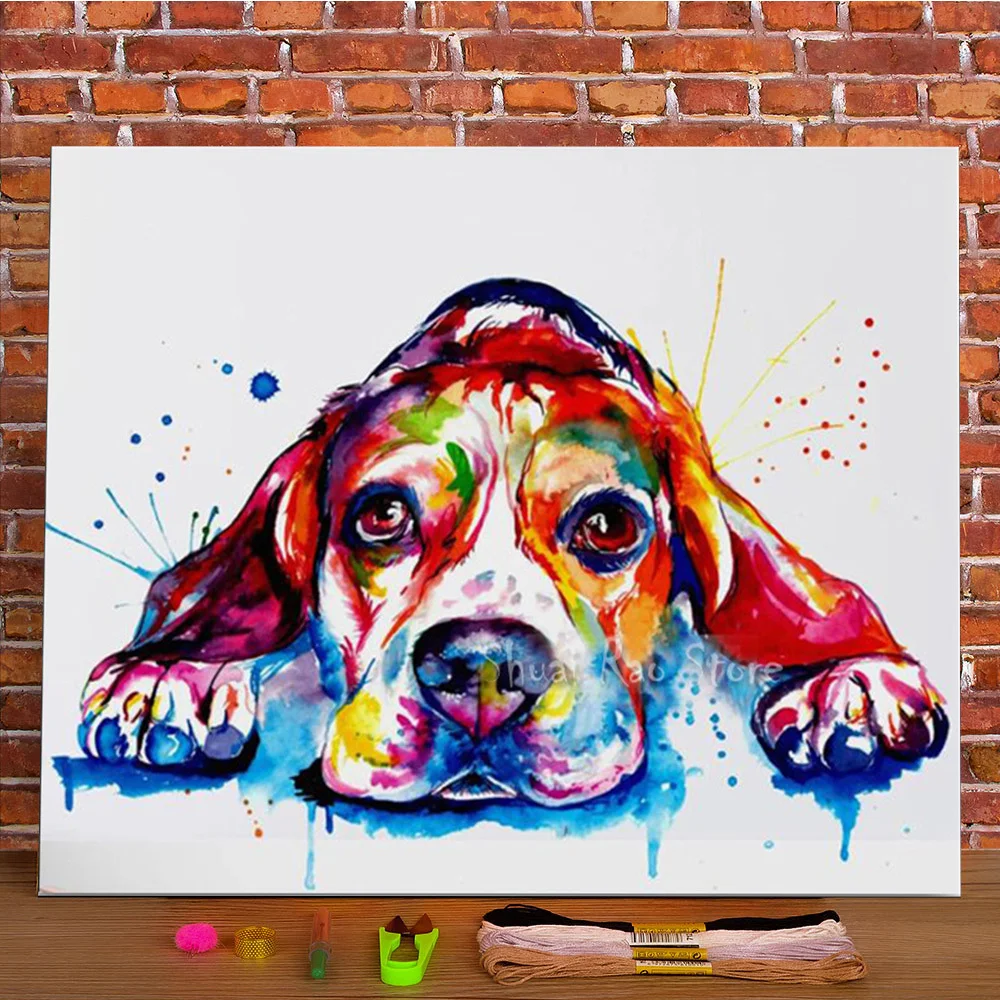 Набор для вышивки крестиком 11CT с изображением собаки и Бигля
Набор для вышивки крестиком 11CT с изображением собаки и Бигля