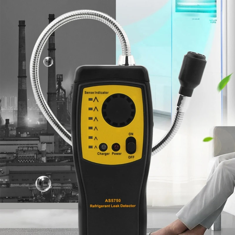 AS5750/AS5750L Refrigerant Gas analyzer Freon Gas Leaking Tester Air Conditioning Refrigerant Gas Leak Indication Light & Alarm
AS5750/AS5750L Refrigerant Gas analyzer Freon Gas Leaking Tester Air Conditioning Refrigerant Gas Leak Indication Light & Alarm