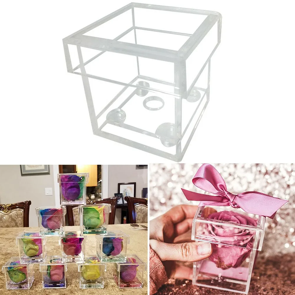 Acrylic Transparent Square Fresh Flower Rose Clear Acrylic Flower Box Ring Holder Decorative Pot Flower Gift Box
Acrylic Transparent Square Fresh Flower Rose Clear Acrylic Flower Box Ring Holder Decorative Pot Flower Gift Box