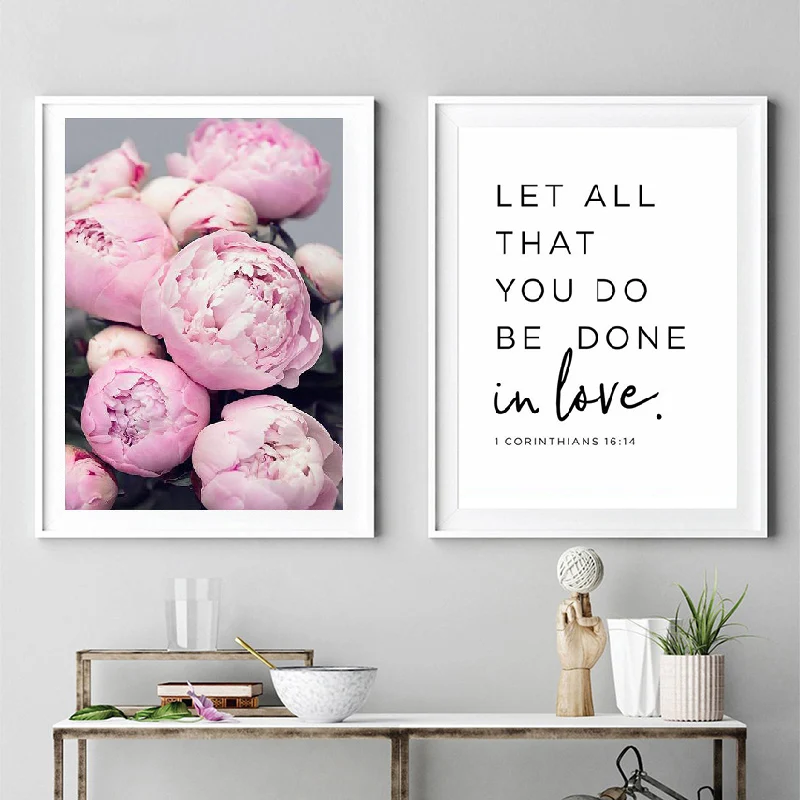 Scandinavian Wall Art Peonies Print Pink Flower Canvas Painting Modern Bible Verse Wall Picture Scripture Picture unframed
Scandinavian Wall Art Peonies Print Pink Flower Canvas Painting Modern Bible Verse Wall Picture Scripture Picture unframed