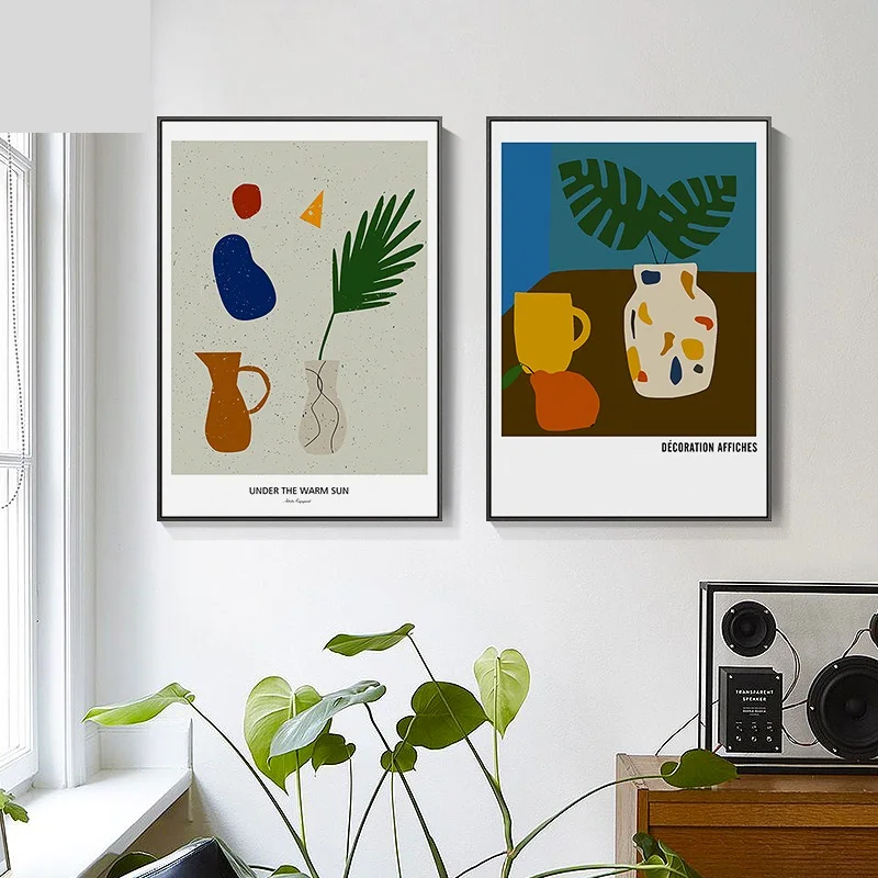 Modern Abstract Vintage Geometric Vase Canvas Painting Wall Art Nordic Print Posters Decoration Wall Pictures for Living Room
Modern Abstract Vintage Geometric Vase Canvas Painting Wall Art Nordic Print Posters Decoration Wall Pictures for Living Room