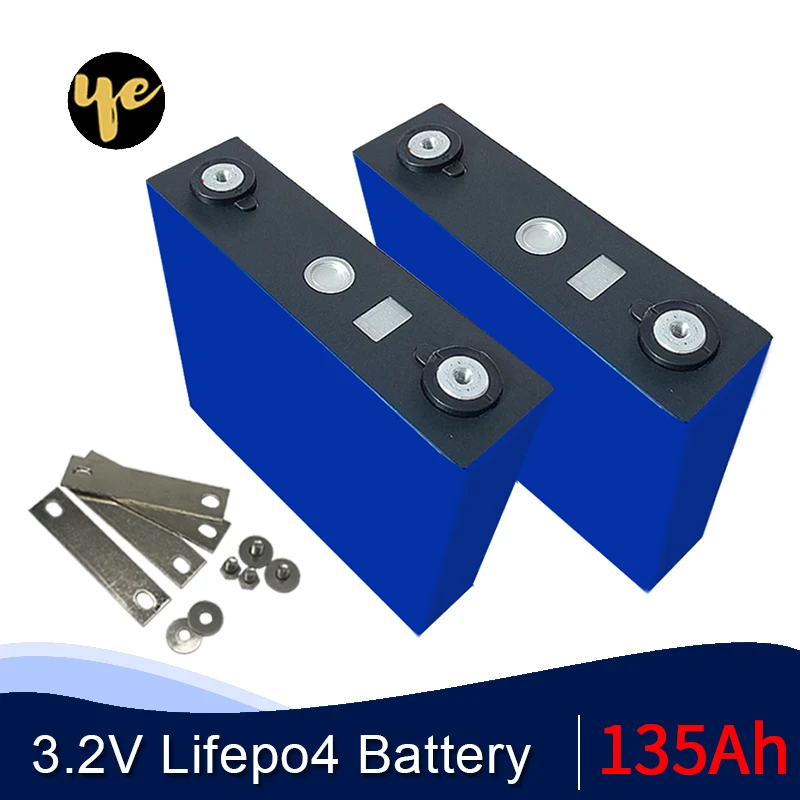 4 шт. LiFePO4 батарея 3 2 V 135Ah Lifepo4 литиевая железная фосфатная ячейка для 24V 36V 48V 60V