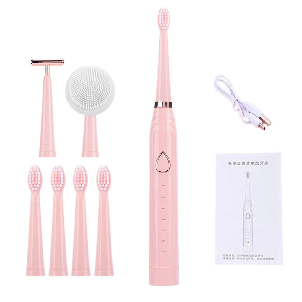 Ultrasonic Electric Toothbrush Recharge Adult Washable Tooth Brush Electronic Whitening Teeth Tartar Remove Smart Tooth Brush
Ultrasonic Electric Toothbrush Recharge Adult Washable Tooth Brush Electronic Whitening Teeth Tartar Remove Smart Tooth Brush