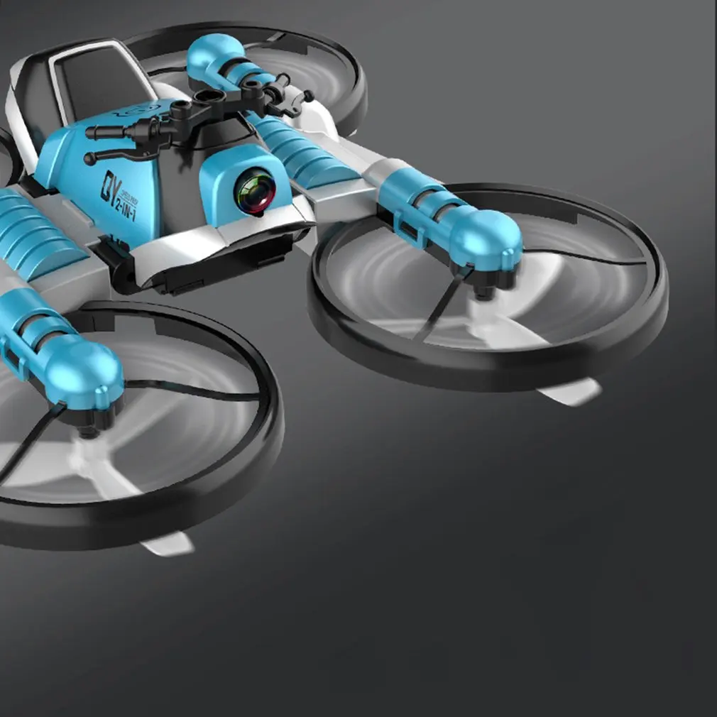 2.4G Deformed Motorcycle Folding Four Axis Aircraft Remote Control Aerial Photography Drone Forward Backward
