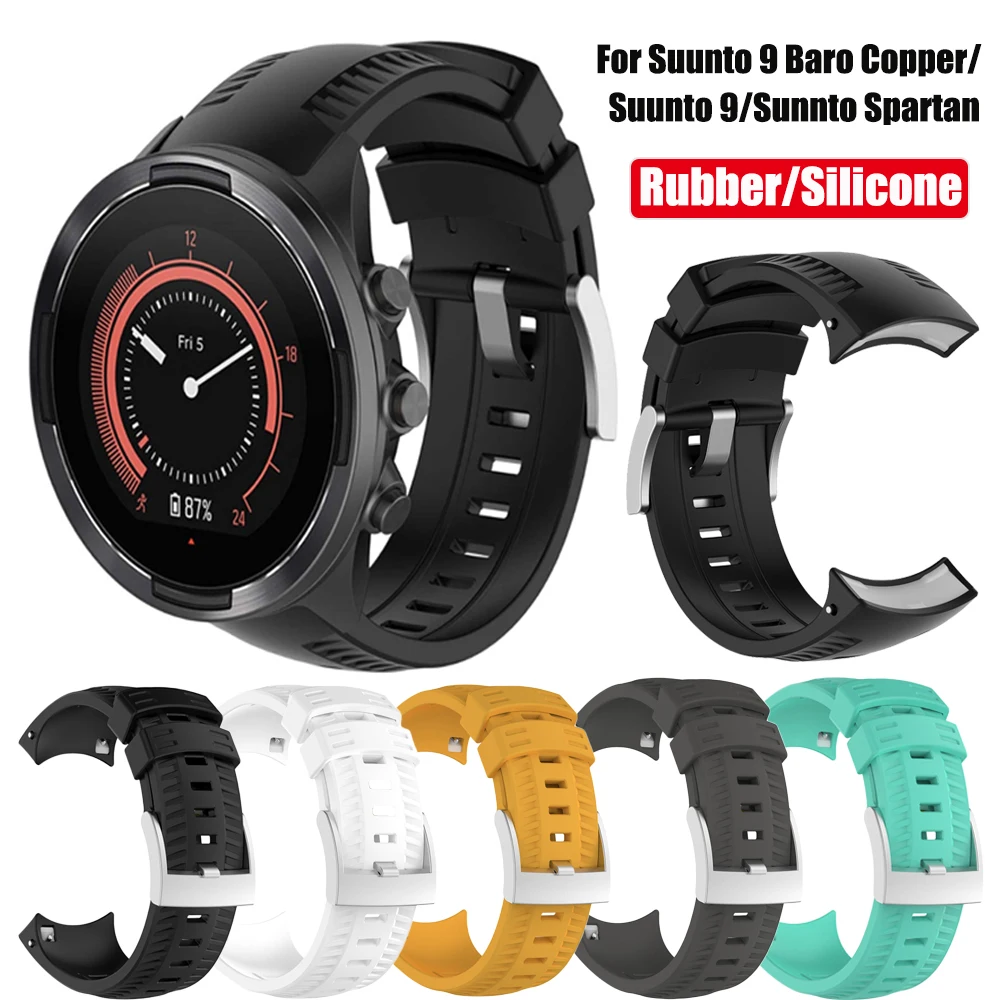 Rubber Watch Band Strap for Suunto 9/Suunto 9 Baro Copper/Sunnto Spartan Replacement Wristband for Sunnto 9/Suunto 9 Bracelet
Rubber Watch Band Strap for Suunto 9/Suunto 9 Baro Copper/Sunnto Spartan Replacement Wristband for Sunnto 9/Suunto 9 Bracelet